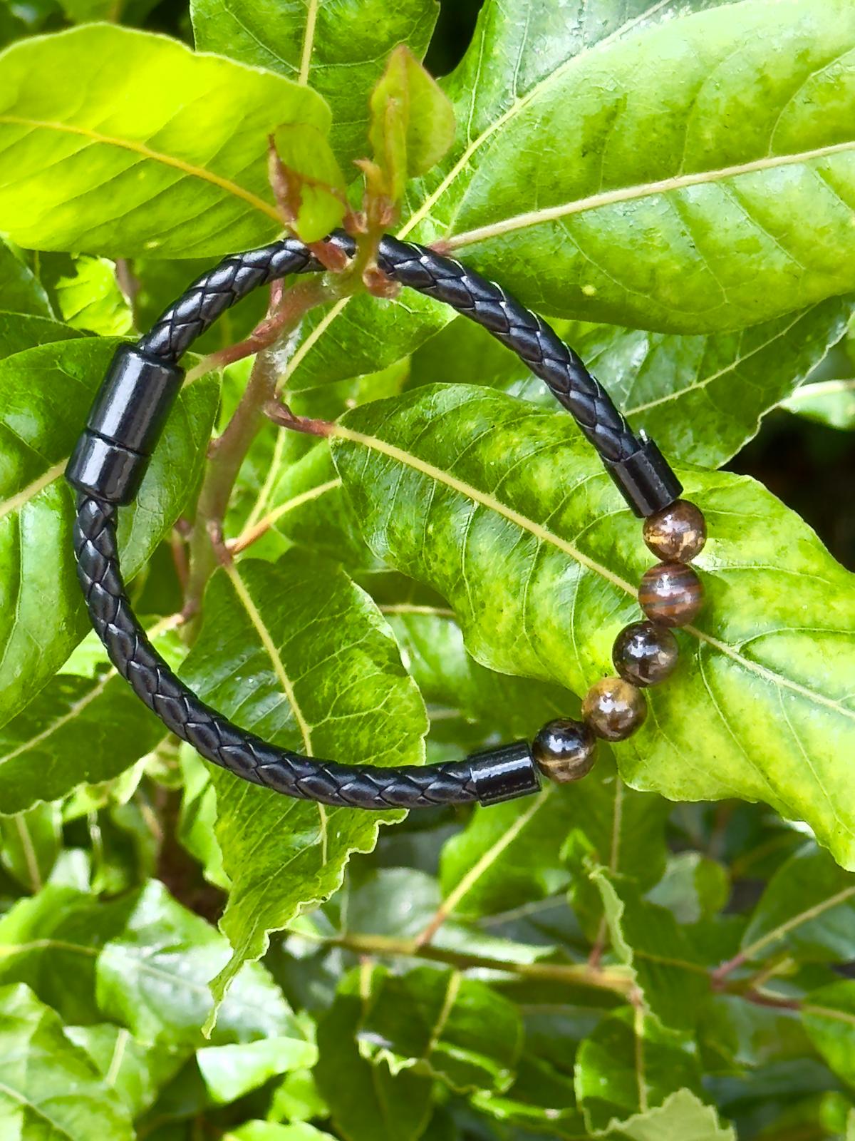 PULSERA DE BOLITAS DE OJO DE TIGRE