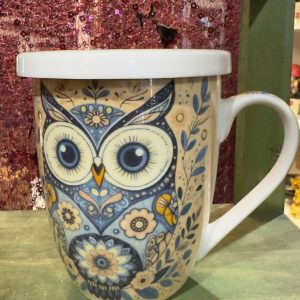 LA TAZA CON EL BUHO DE LA BUENA SUERTE