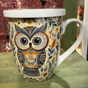 LA TAZA CON EL BUHO DE LA BUENA SUERTE